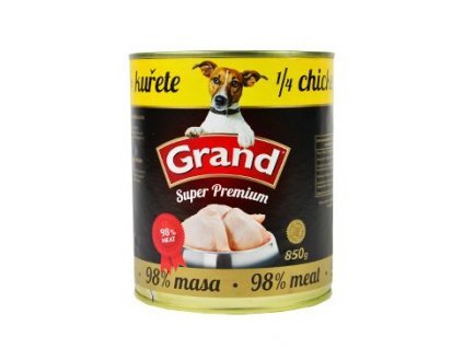 GRAND konz. pes Extra s 1/4 kuřete 850g