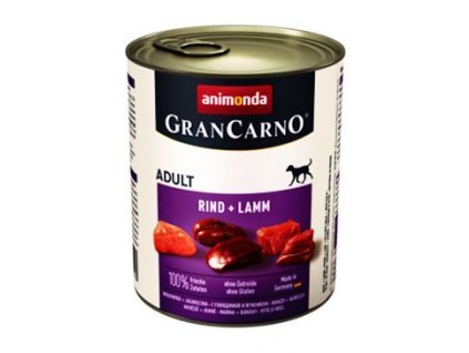 Animonda pes GRANCARNO konz. ADULT hovězí/jehněčí 800g