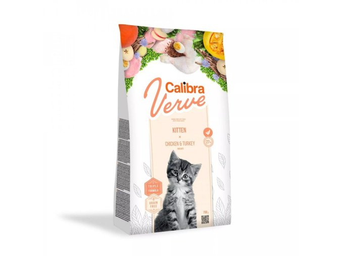 Ca109157 calibra cat verve gf kitten chicken turkey 3 5kg