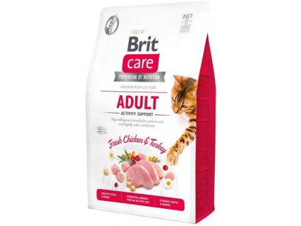 86463 neposedne tlapky z s brit care cat grain free adult activity support 2 kg