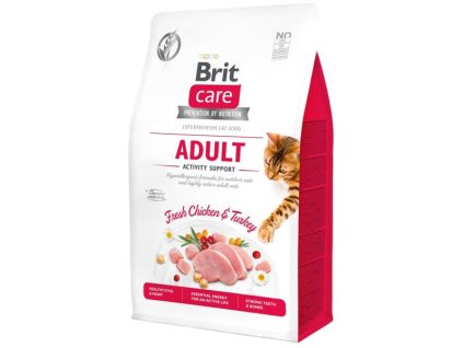 86466 neposedne tlapky z s brit care cat grain free adult activity support 400 g