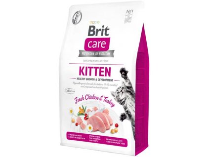 86472 neposedne tlapky z s brit care cat grain free kitten healthy growth development 2 kg