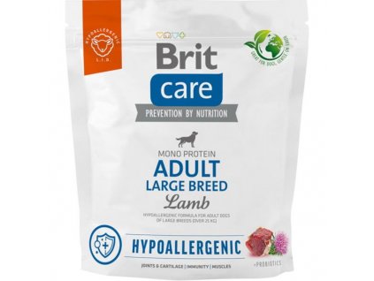 86490 neposedne tlapky z s brit care dog hypoallergenic adult large breed lamb 1 kg