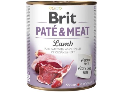 86532 neposedne tlapky z s brit pate meat lamb 800 g