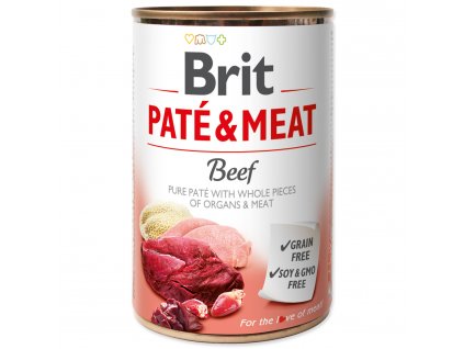 116582 utulek dogplanet brit pate meat beef 400 g