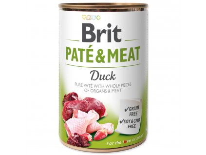 84114 utulek dogsy brit pate meat duck 400 g