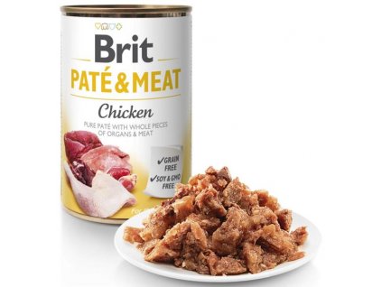 116774 utulek pro psy sedliste brit pate meat chicken 400 g