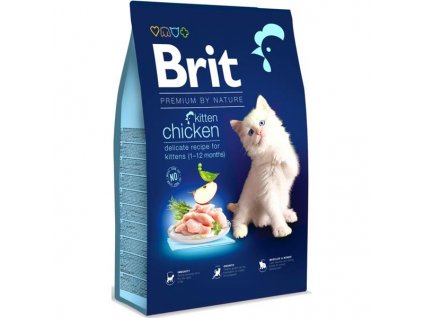 109165 brit premium by nature cat kitten chicken 8 kg