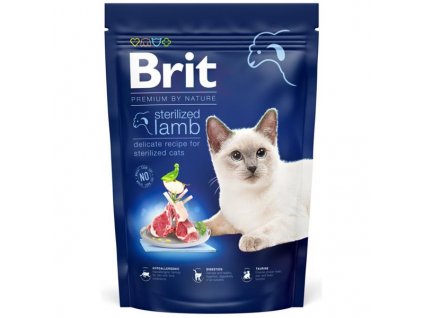 109132 brit premium by nature cat sterilized lamb 800 g