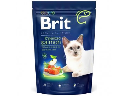 109159 brit premium by nature cat sterilized salmon 1 5 kg