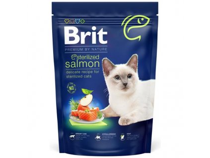 109135 brit premium by nature cat sterilized salmon 800 g