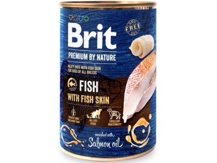 108337 brit premium by nature fish with fish skin 400 g
