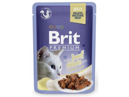 105748 brit premium cat delicate fillets in jelly with beef 85 g