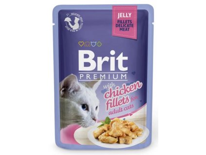 105745 brit premium cat delicate fillets in jelly with chicken 85 g
