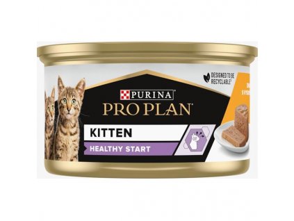 110923 pro plan cat konzerva kitten kure v pastice 85 g