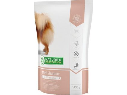 104830 nature s protection dog dry junior mini 500 g