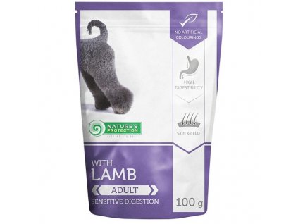 106351 nature s protection dog kapsicka adult lamb 100 g