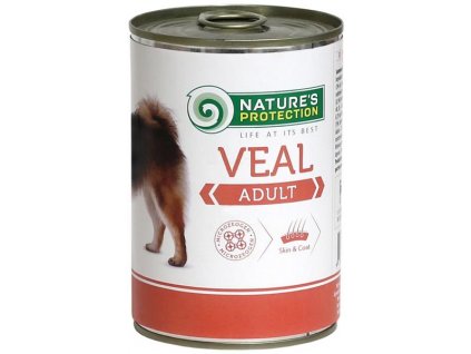 104962 nature s protection dog konzerva veal 400 g