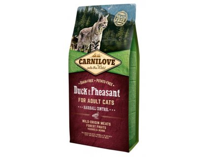 105349 carnilove duck pheasant for adult cats 6 kg
