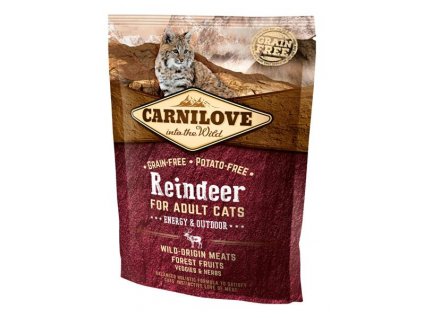 105370 carnilove reindeer for adult cats energy outdoor 400 g
