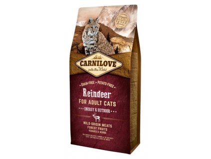 105376 carnilove reindeer for adult cats energy outdoor 6 kg