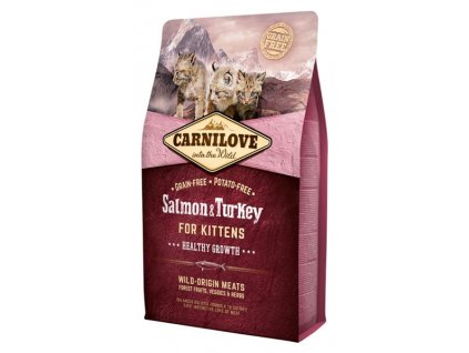 105337 carnilove salmon turkey for kittens healthy growth 2 kg