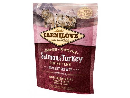 105334 carnilove salmon turkey for kittens healthy growth 400 g