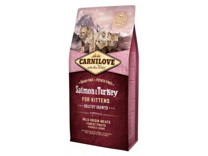 105340 carnilove salmon turkey for kittens healthy growth 6 kg