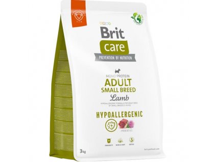 111577 brit care dog hypoallergenic adult small breed 3 kg