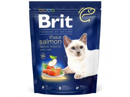 109099 brit premium by nature cat adult salmon 300 g