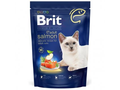 109123 brit premium by nature cat adult salmon 800 g