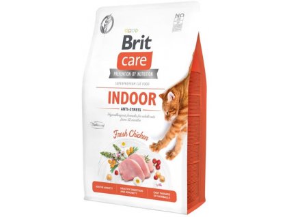 108157 brit care cat grain free indoor anti stress 2 kg