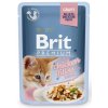 116543 utulek bohnice brit premium cat delicate fillets in gravy with chicken for kitten 85 g