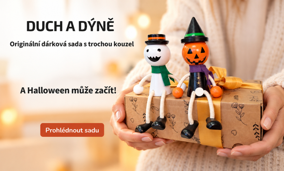 Dárková sada Duch a dýně pro Halloween