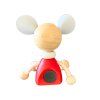 Mouse wooden handmade magnet back