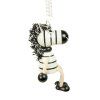 zebra dřevěná figurka na pružině