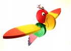 Wooden flying and hanging decorations not only for children