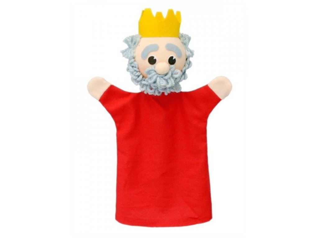 Maňásek - Král - hračka z textilu