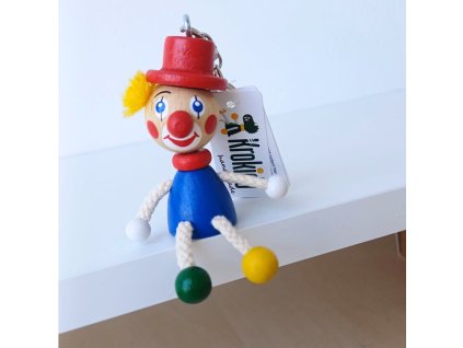 clown red hat keyring