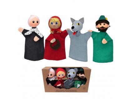 little red riding hood hand puppets set