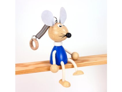 mouse wooden bouncing figure