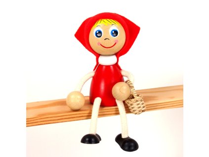 little red riding hood wooden figure