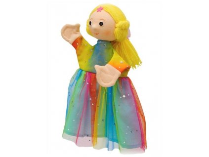 Maňásek - Princezna duhová - hračka z textilu