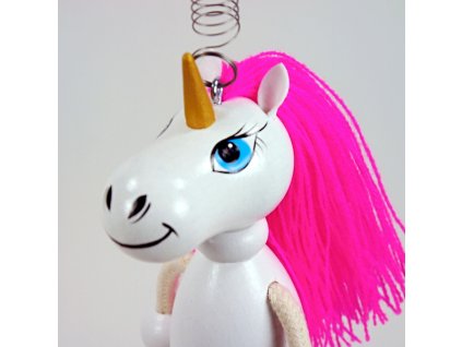 Unicorn handpainted wooden figure for kids and adults