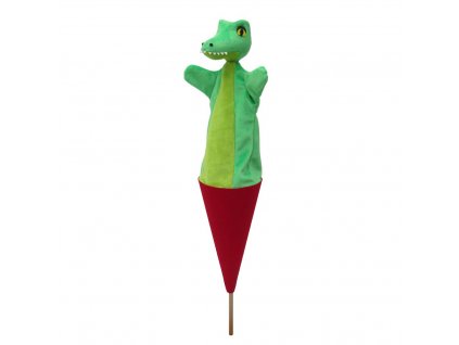 hand puppet in cone crocodile