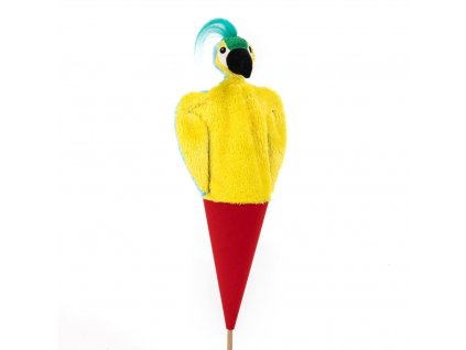 hand puppet in cone parrot