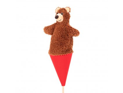 hand puppet in cone bear