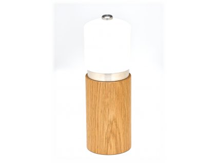 INVINCIBLE WHITE wooden pepper mill