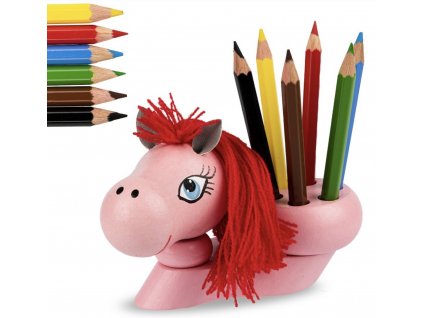 crayon holder pink pony