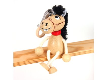 horse wooden bouncing figure